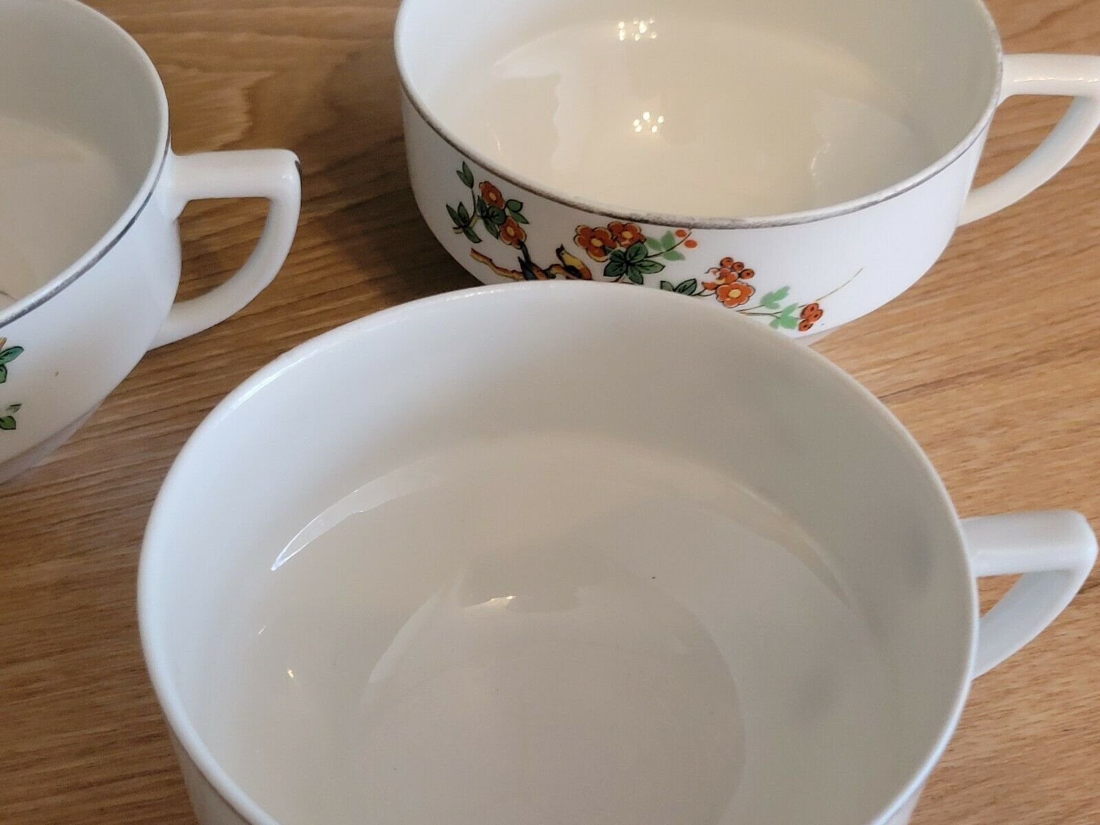 6 old coffee cups tea Raynaud R&C Cie company Limoges France