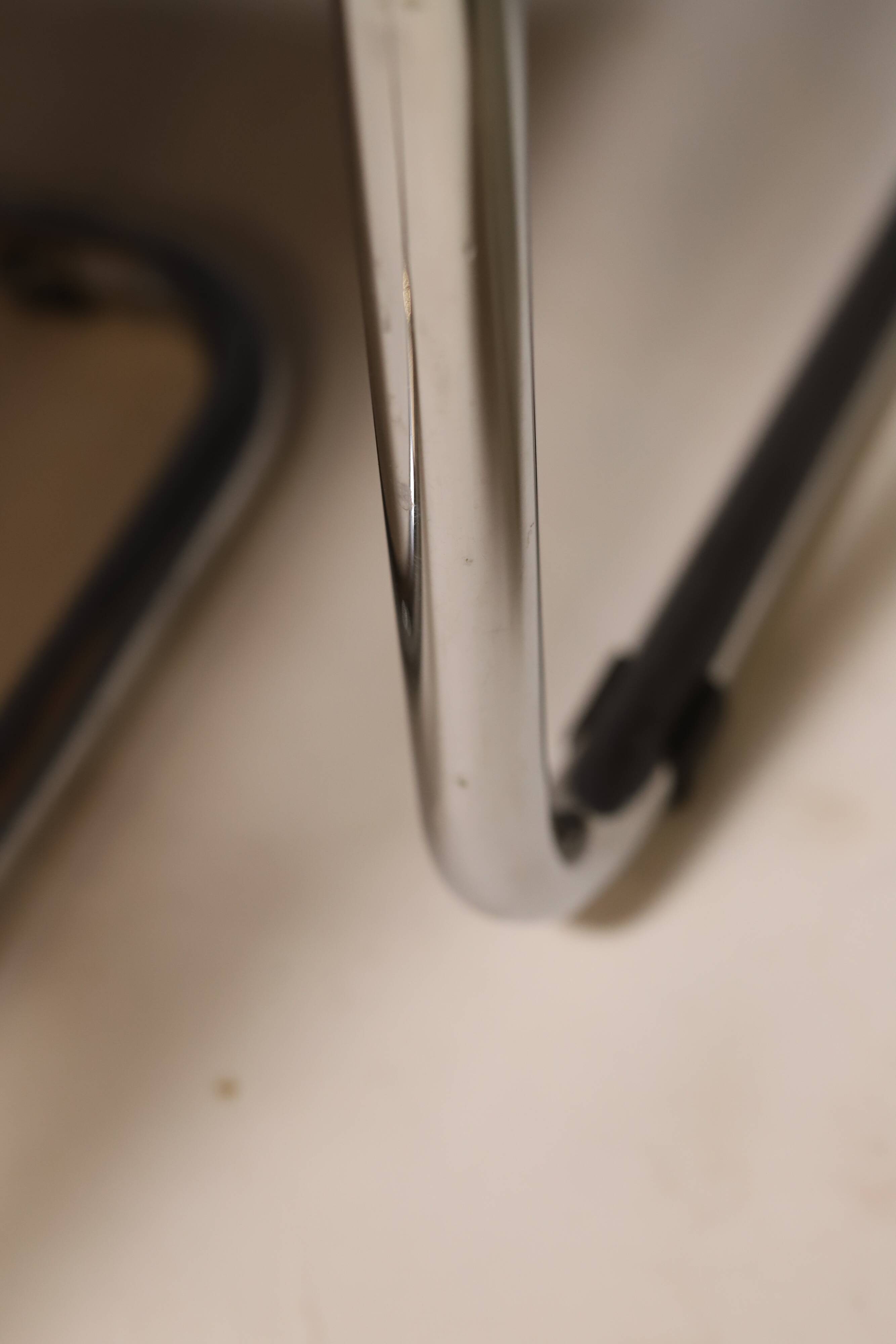 Pair of Cantilever Tubular Steel Armchairs MG5 Grassi style 1970´s