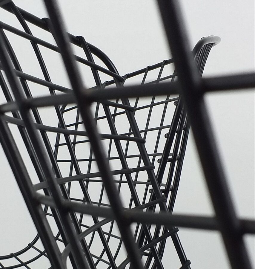 Chair Wire design Harry Bertoia Knoll 70s vintage