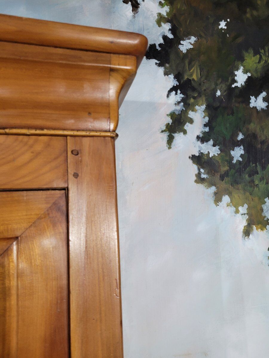 Louis Philippe library in cherry wood
