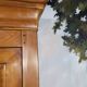 Louis Philippe library in cherry wood