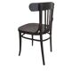 Chaise Thonet laquée noir mat