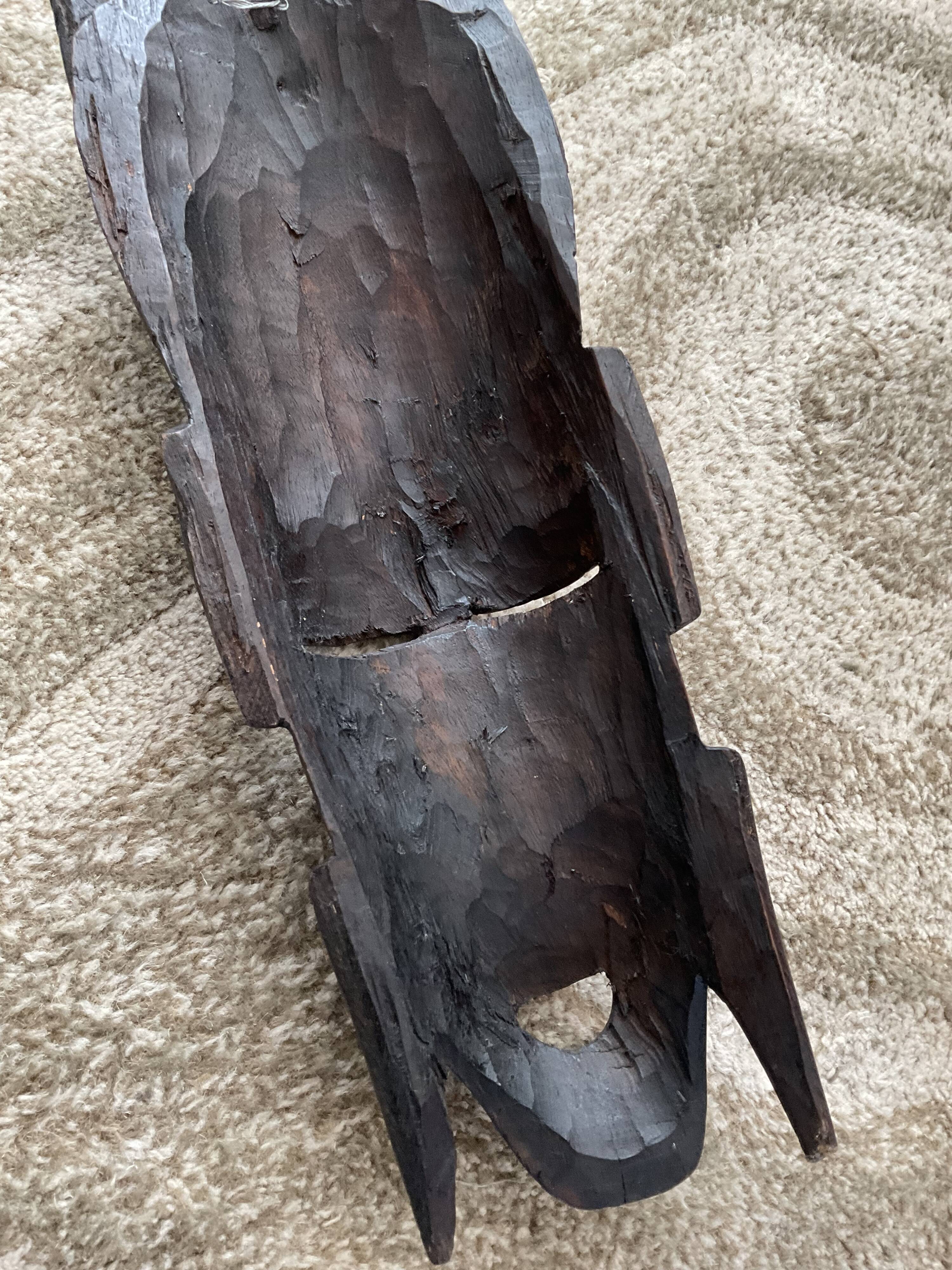 African carved ebony mask