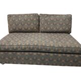 Low Tuxedo Two Seater Sofa On Wheels Mid Century Modern Settee 1960s Multicolour