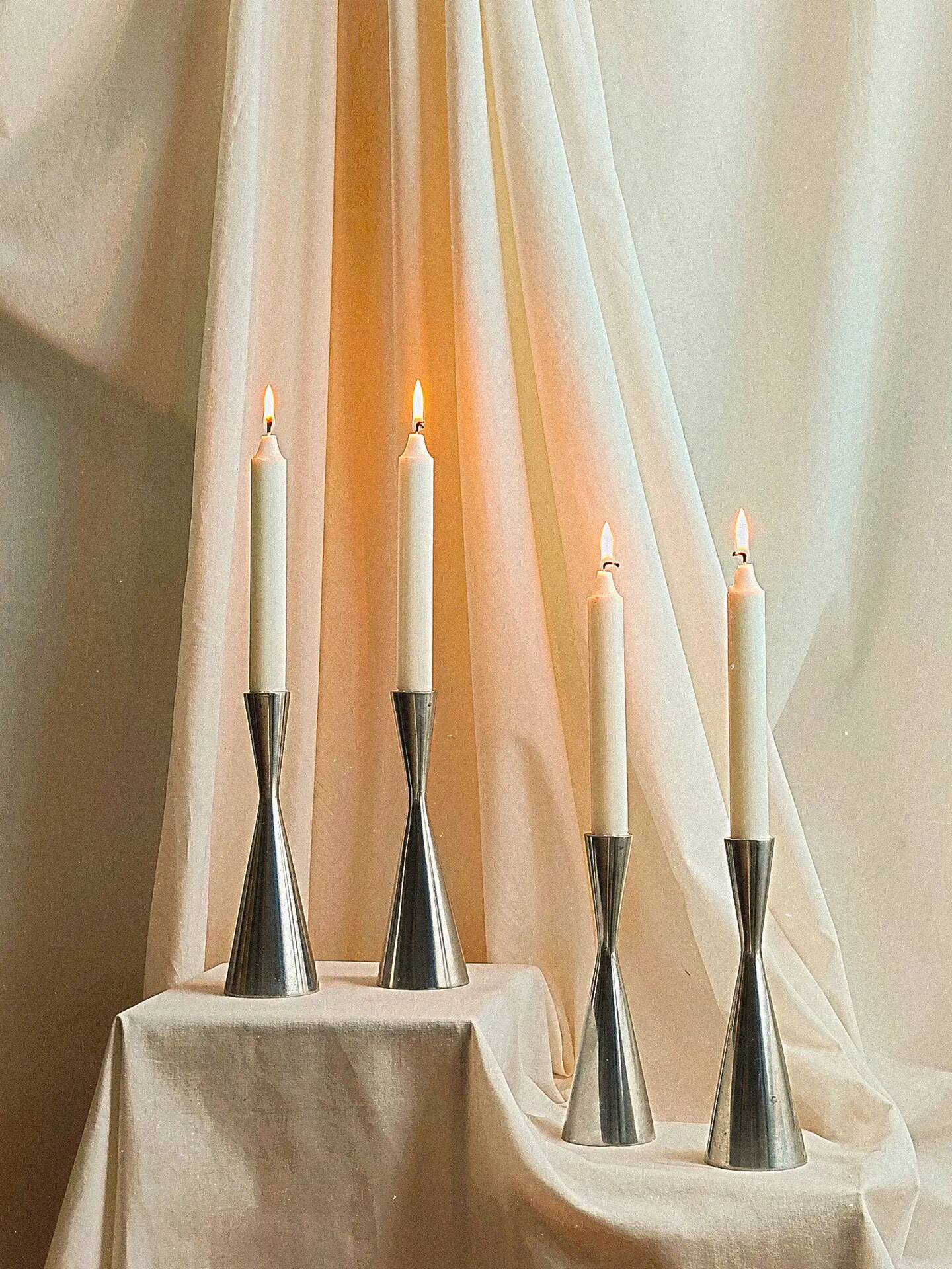 Ensemble de 4 bougeoirs SNYGG de Erika Pekkari pour IKEA 1990