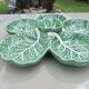 Large "cabbage leaf" dish in barbotine by Bordalo Pinheiro, 1960, Portugal.