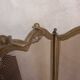 Brass fire screen
