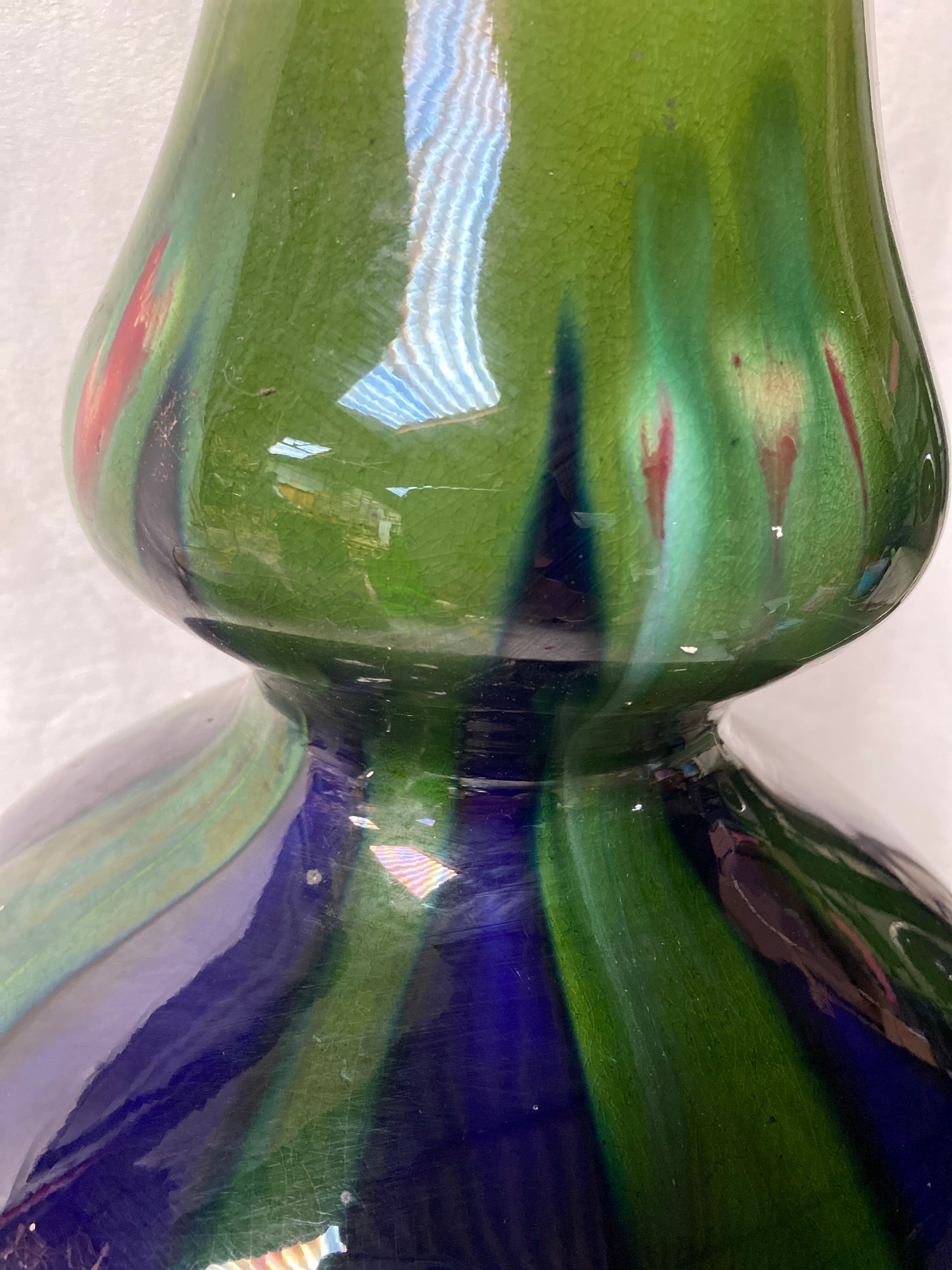 French ceramic vase 60s