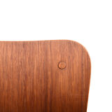 Set of 4 danish dining chairs in teak and beech 1950