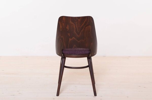 Ensemble de 6 chaises de salle à manger par R. Hofman pour TON, modèle 514, années 1960, retapissées