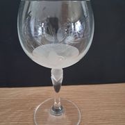 3 verres à vin  ballon en cristal de bohème