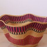 Suspension Panier Bolga Africain fait-main coloré bohème