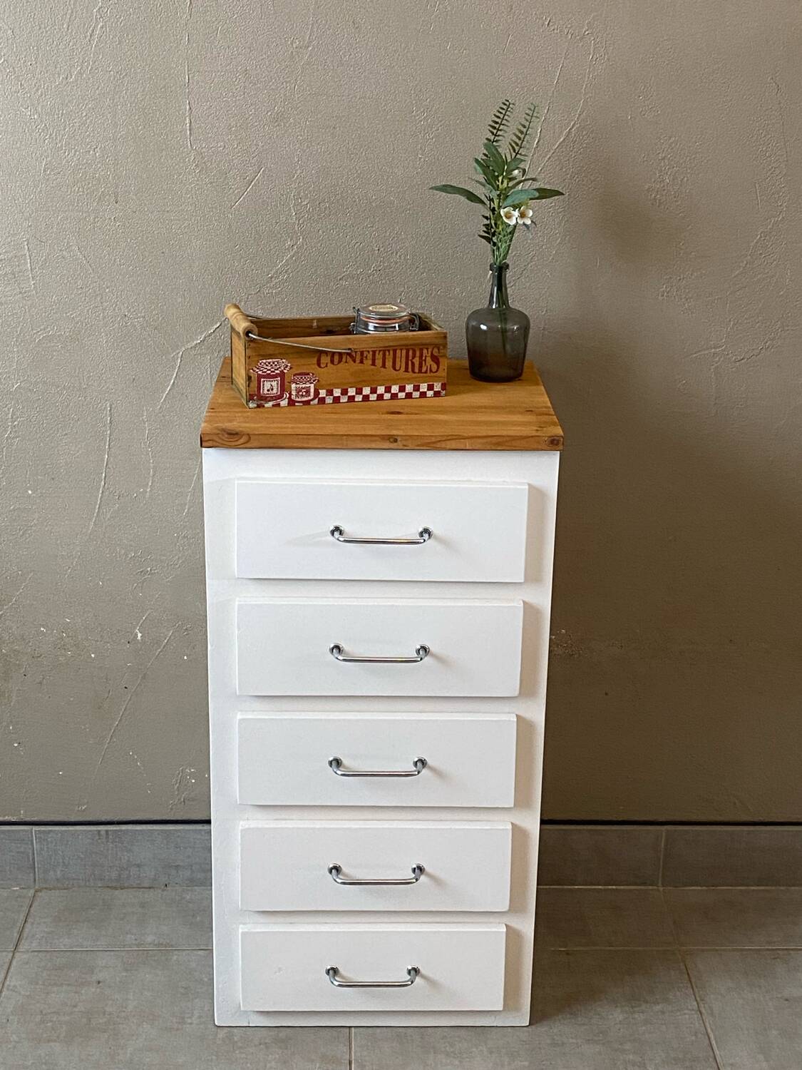 Vintage solid oak kitchen counter