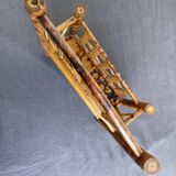 Vintage bamboo tiger wall shelf from the 70s.