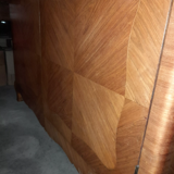 Louis XV style showcase bookcase in marquetry
