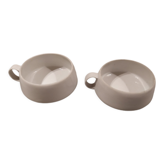 Lot de 2 tasses porcelaine Virebent