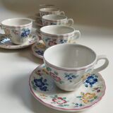 6 English cups Churchill Rosetta