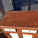 Low Parisian buffet Solid support height two doors 2 drawers