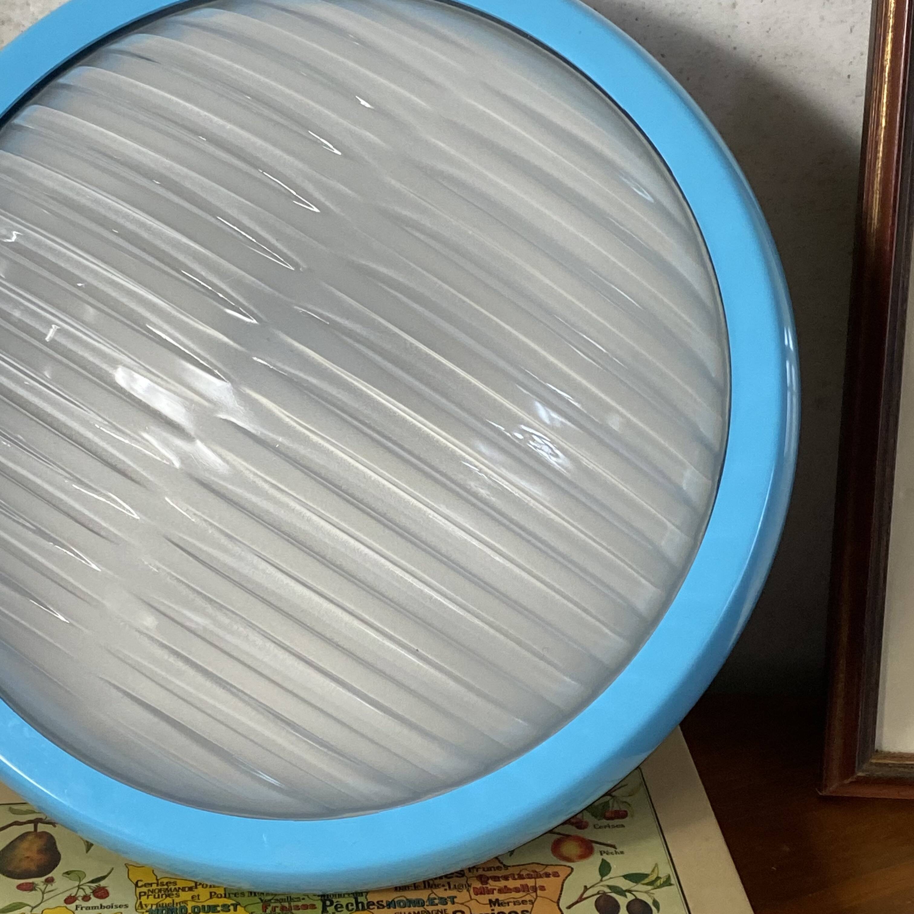 Prisma blue wall light or ceiling light