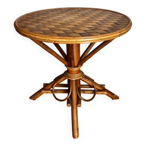Guéridon en rotin