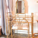 Mid century vintage art deco gold hairdresser