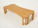 Coffee table signed by Vincent Poujardieu free form in oak 1992