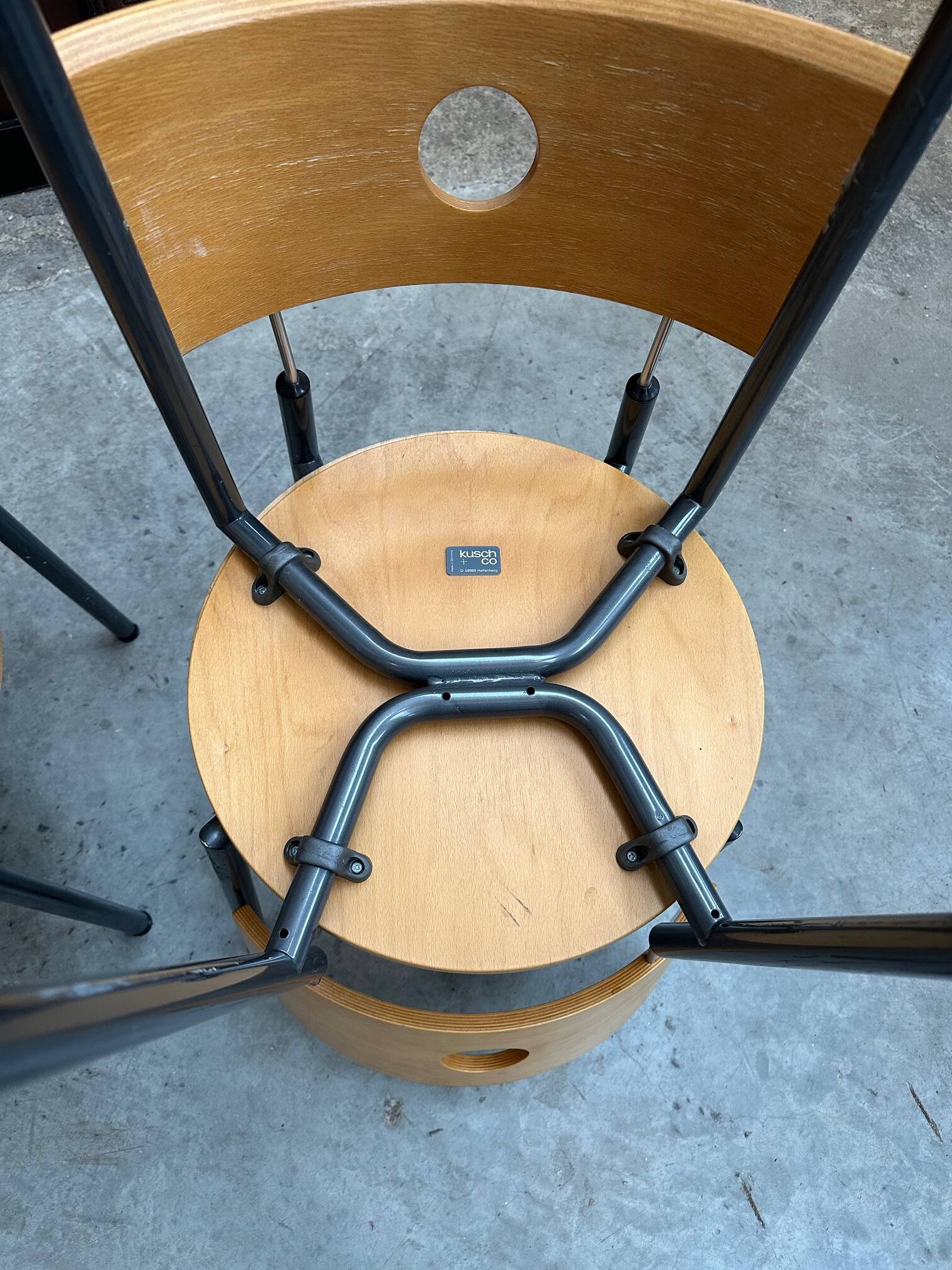 Suite de 6 chaises Années 80
