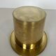 Champagne cooler shaped like a brass top hat.