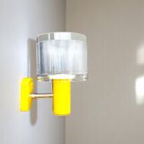 Mid century modern yellow wall sconce light