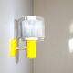 Mid century modern yellow wall sconce light