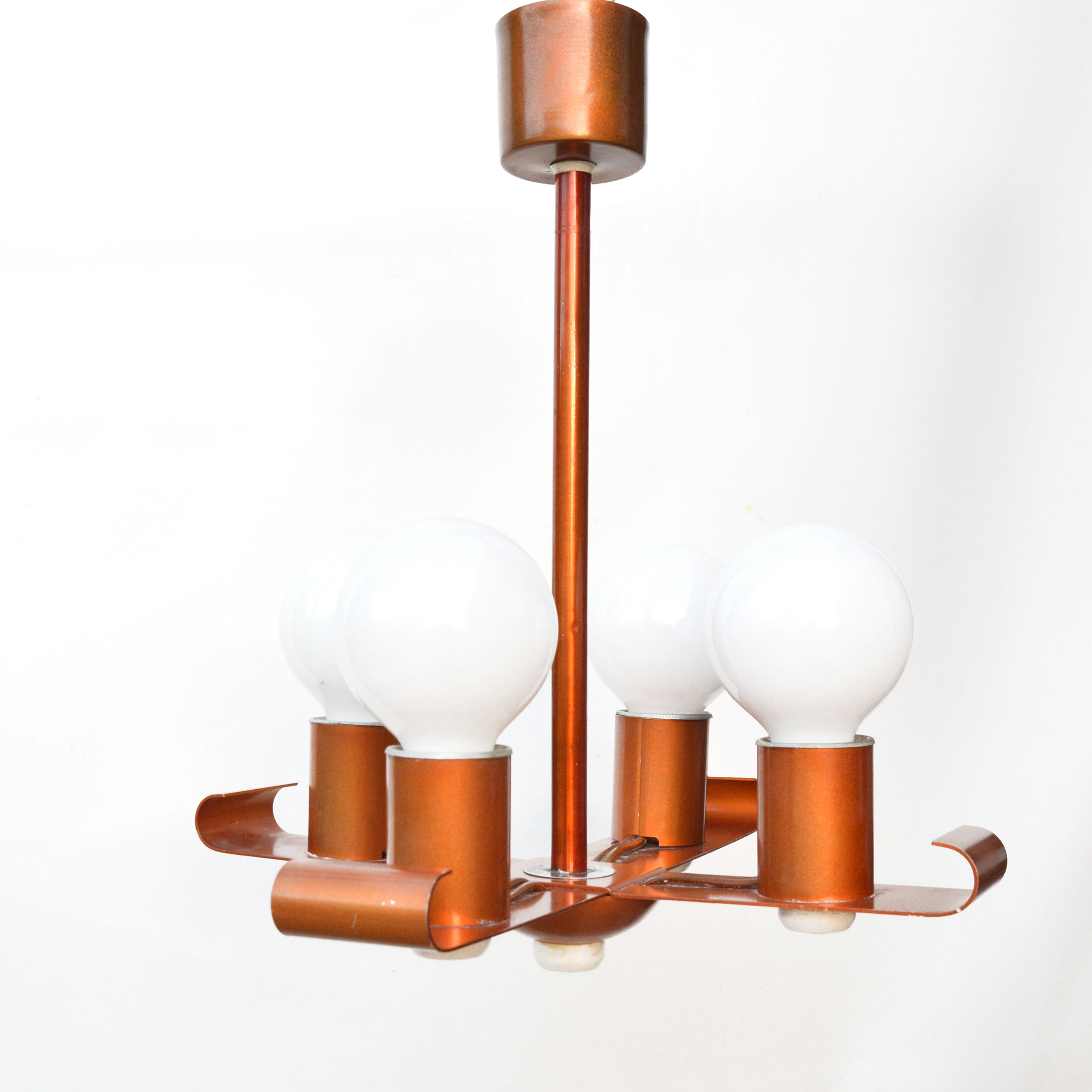 Chandelier type Z-1005/4, Elektrotechniczna Spółdzielnia Inwalidów Rencista, Poland, 1970s