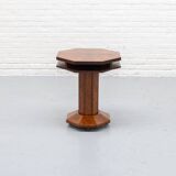 Table d'appoint Art Déco en loupe de bois