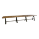 Long industrial refectory table