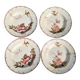 Lot of 4 hummingbird soup plates 1875
