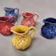 Lot de 5 verseuses anciennes onnaing barbotine crémier saucière