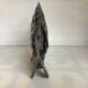 Large metal fish-shaped candle holder