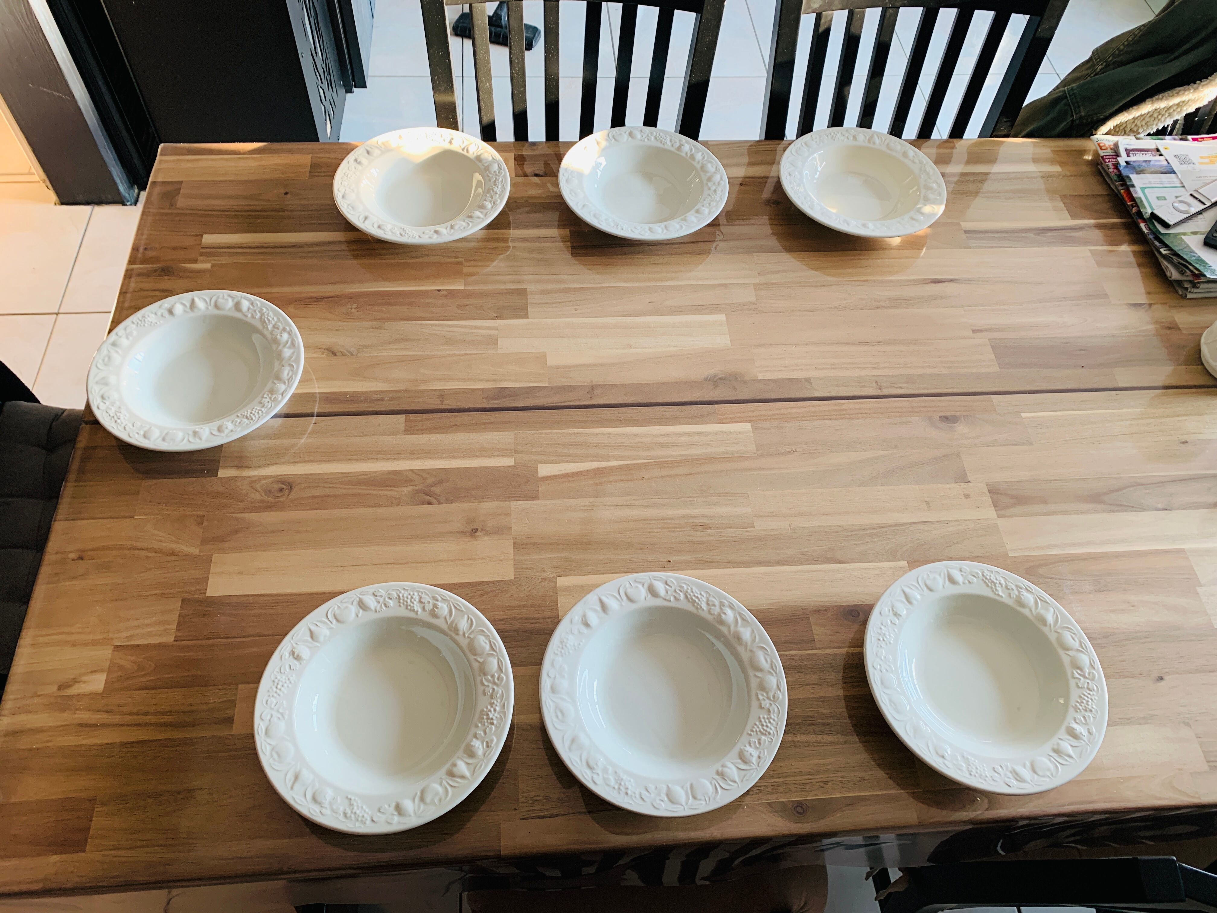 Italian ceramic plates model Fruits