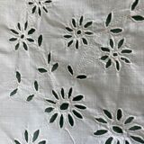 Lot of 2 old embroidered doilies