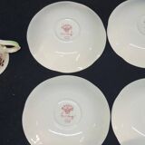4 Mason's Fruit Basket Coffee Cups and Saucers Made In England