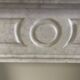 Cheminée de style Louis XVI en marbre blanc carrare xx siècle