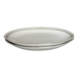 2 oval porcelain dishes
