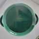 Round green enamelled cast iron casserole Nomar Staub vintage