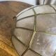 Mother-of-pearl and brass wall light