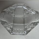 Octagonal glass ashtray