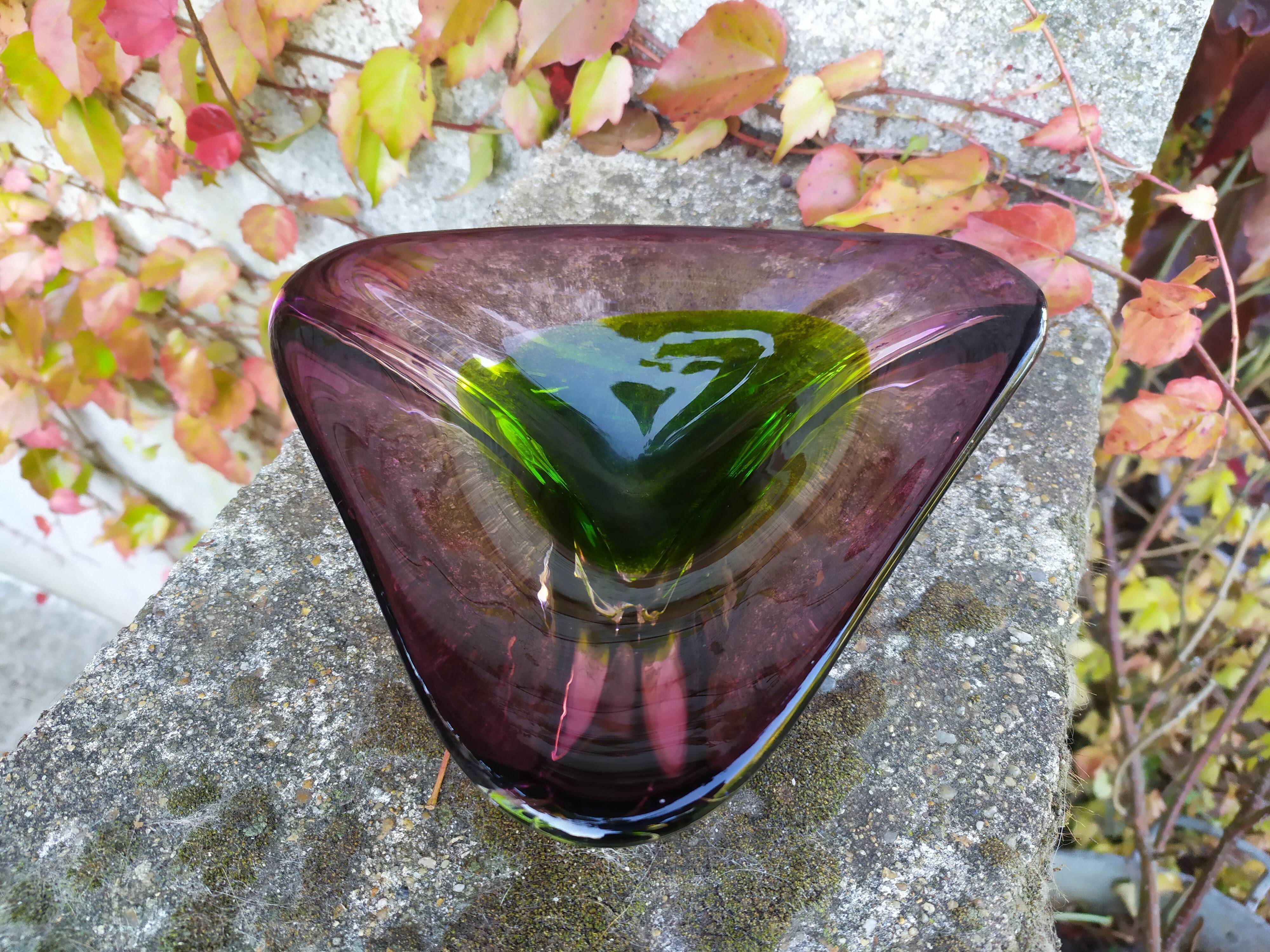 Blown glass cup from the 70s