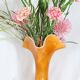 LARGE ARTISANAL ORANGE GLASS VASE