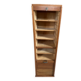 Oak curtain filing cabinet