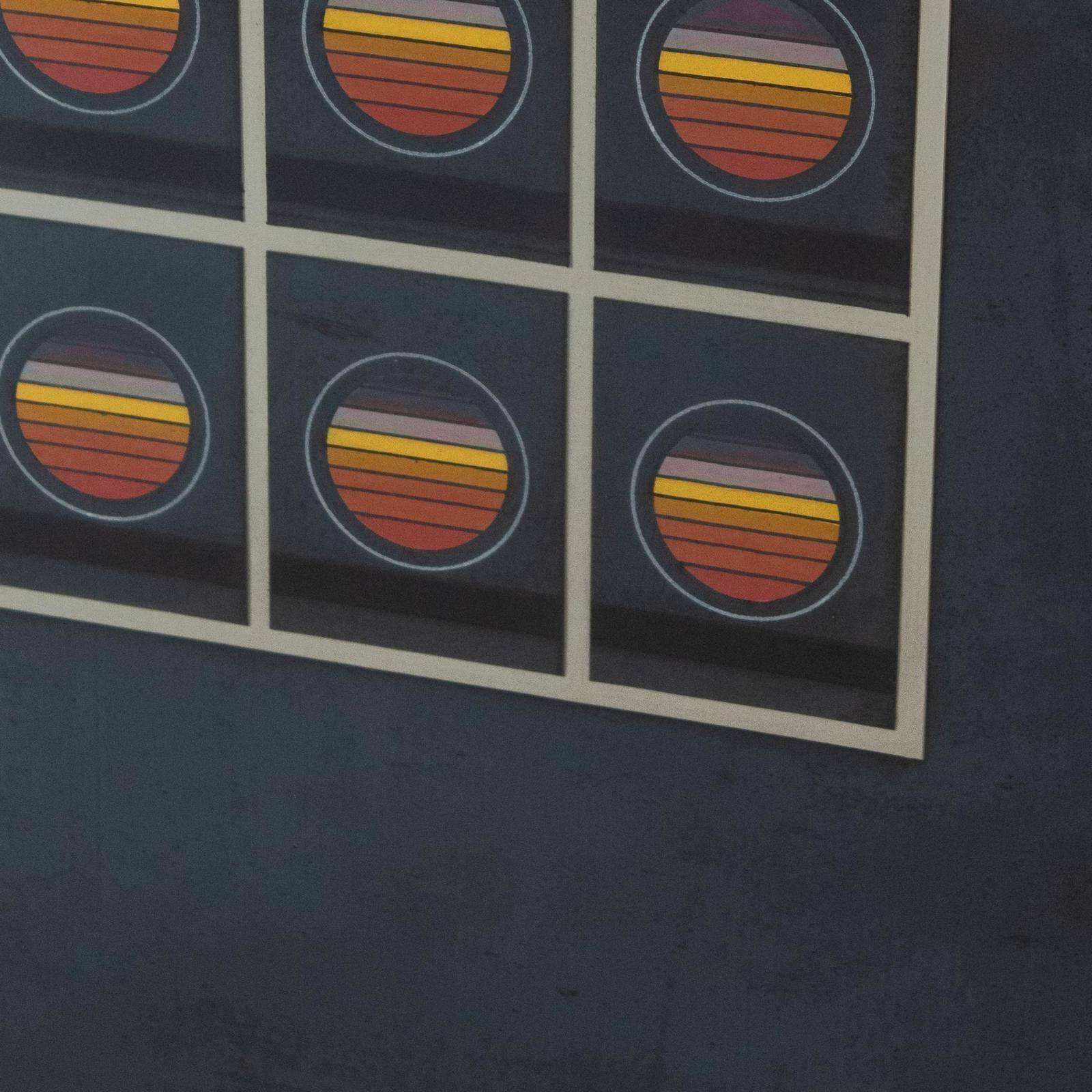 Affiche lithographique d'art moderne italien des années 1970 créée par Angela Trapani