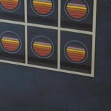 Affiche lithographique d'art moderne italien des années 1970 créée par Angela Trapani