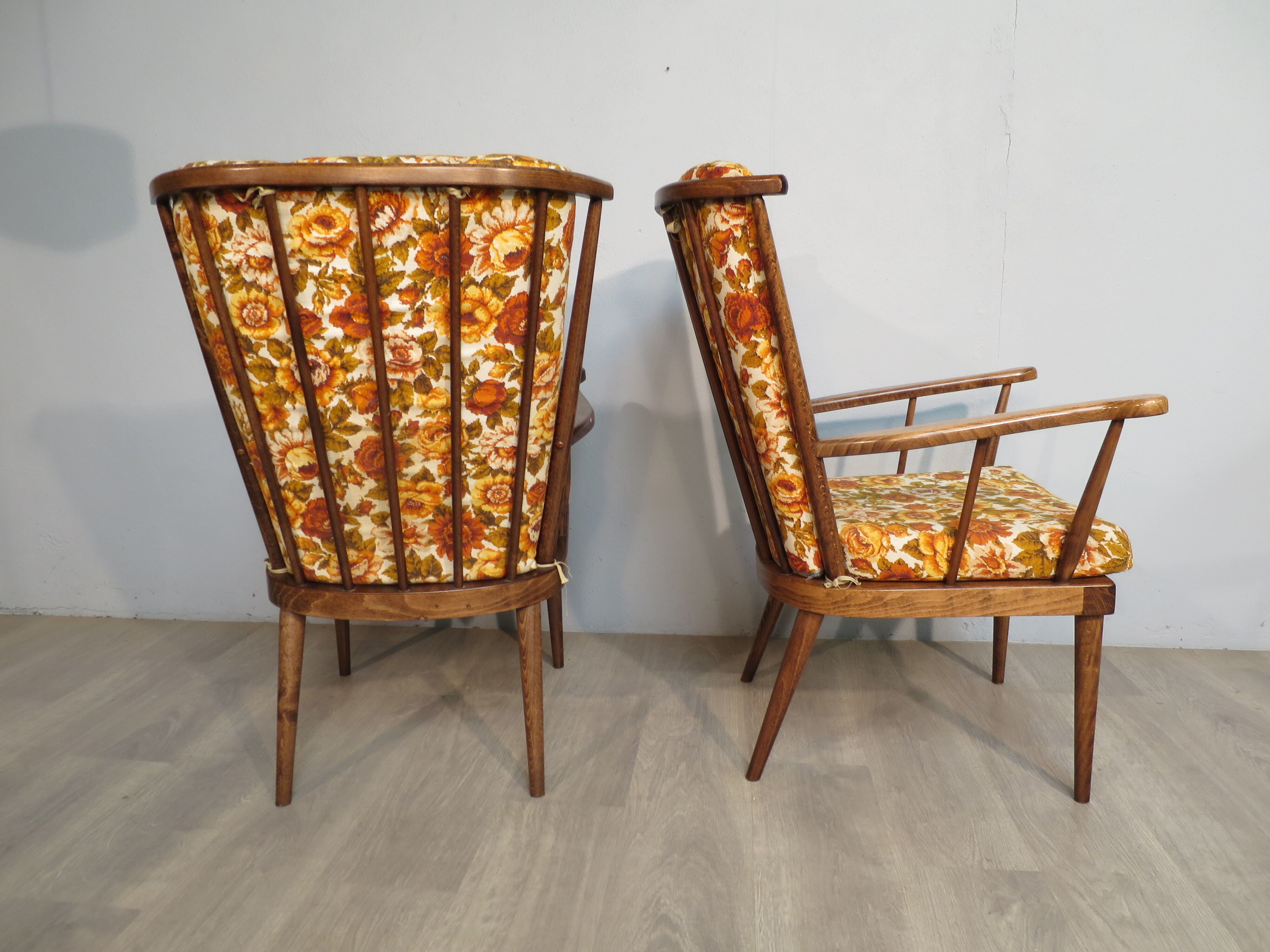 Pair of Baumann fan chairs